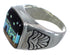 Native American Pueblo Design Multicolor Ring Size 11-1/4 PX42180